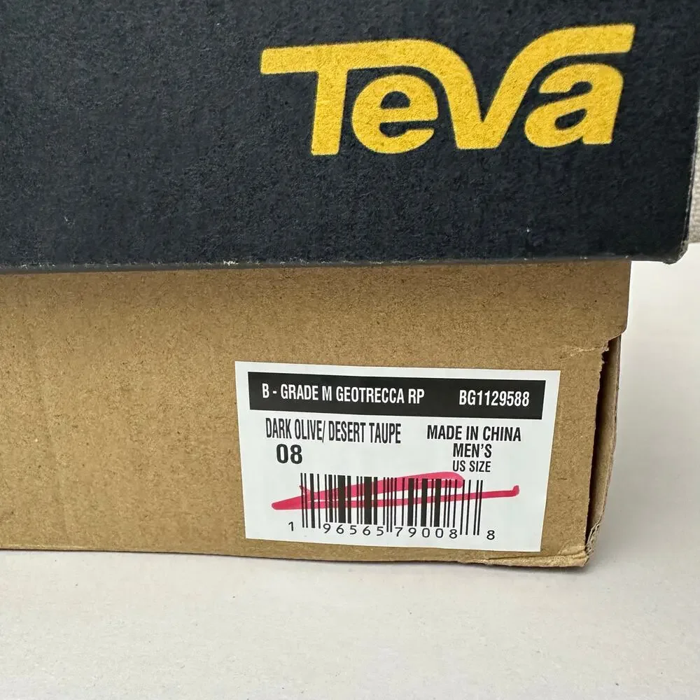 Teva Geotrecca RP Waterproof Trail Hiker Boots Dark Olive Desert Taupe Men’s 8